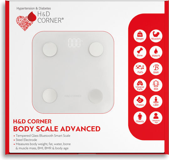 HD Corner Körperwaage Advanced Smart Digital Badezimmerwaage