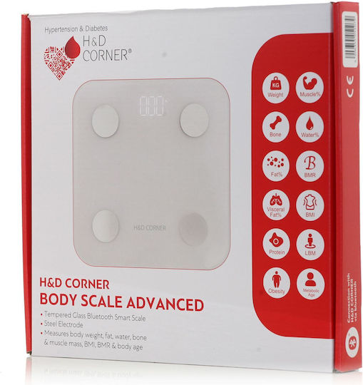 HD Corner Körperwaage Advanced Smart Digital Badezimmerwaage