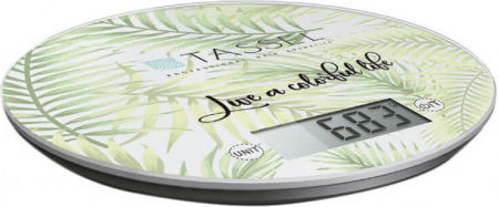 Tassel Digital Bathroom Scale Beige Floral Live A Colorful Life
