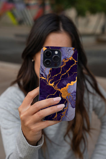 Sonique Marble Series Case for Apple iPhone 12 Pro Purple