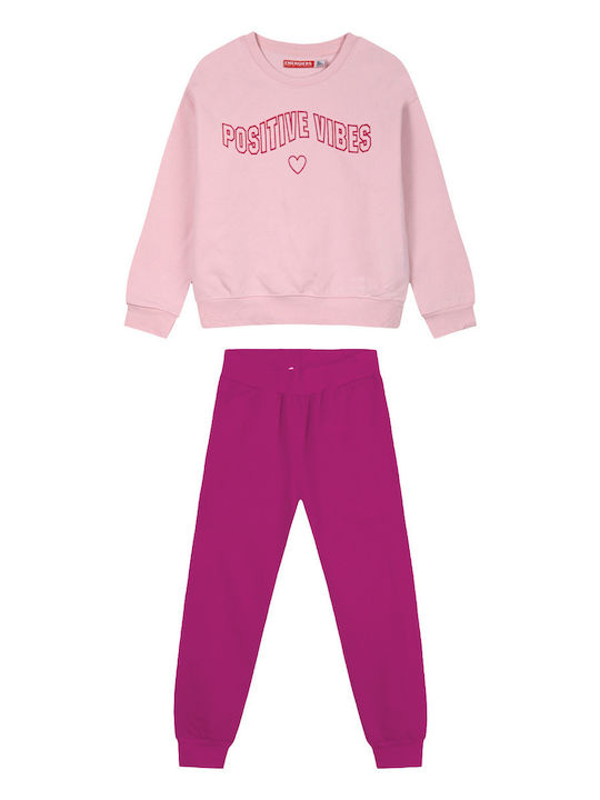 Kinder Sweatpants Set - Jogginganzug Indigo 2Stück Positive Vibes