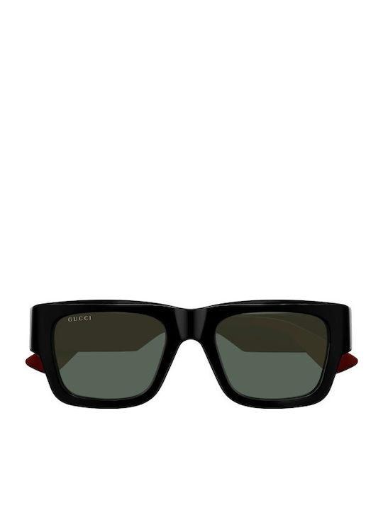 Gucci Unisex Sunglasses with Black Plastic Frame and Green Lens GG1668s 003