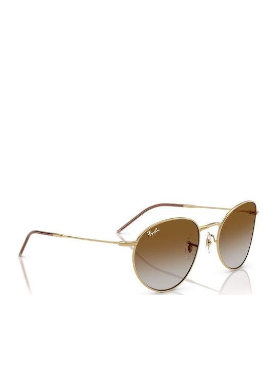 Ray Ban Reverse Unisex Ochelari de soare cu Auriu Cadru și Aur Degrade Lentilă