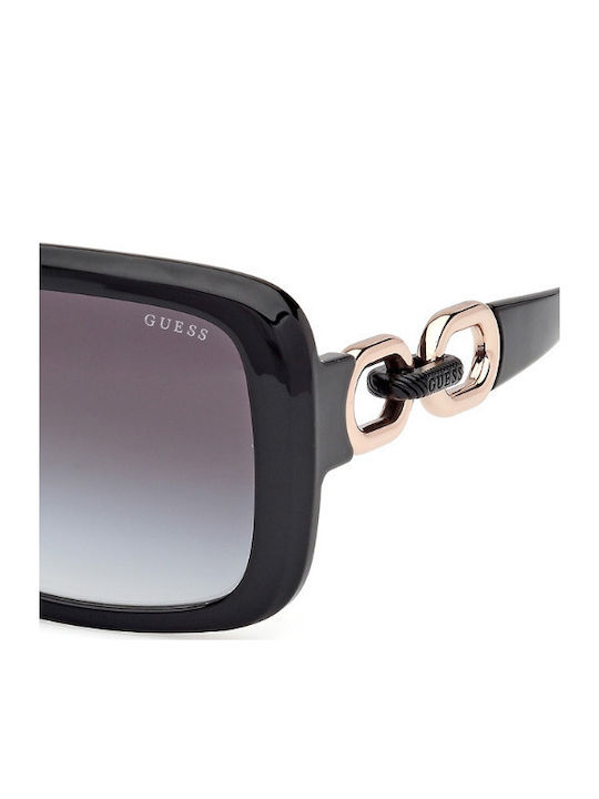 Guess Women's Sunglasses with Black Plastic Frame and Gray Gradient Lens GU00161 01B