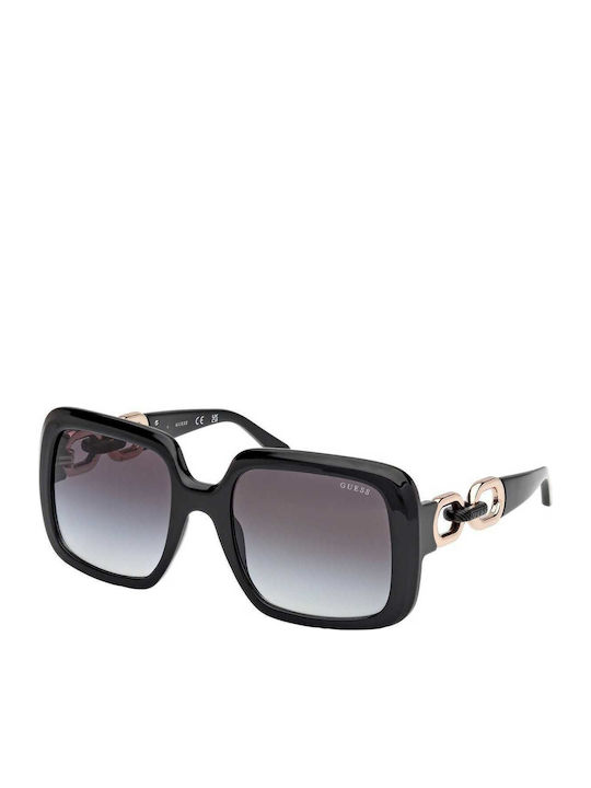 Guess Women's Sunglasses with Black Plastic Frame and Gray Gradient Lens GU00161 01B