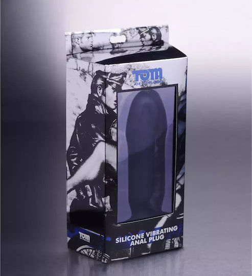 Tom of Finland Vibrating Plug Anal Plug mit Vibration Mittel Black 11.4cm