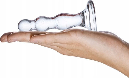 Glas Triple Play Dop Anal Transparentă 7cm