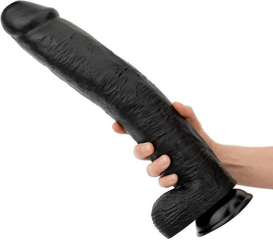 Buttr Ρεαλιστικό Dildo με Βεντούζα Μαύρο 43.2cm