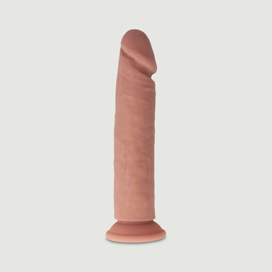 Virgite Glass Dildo With Suction Cup Flesh 26cm