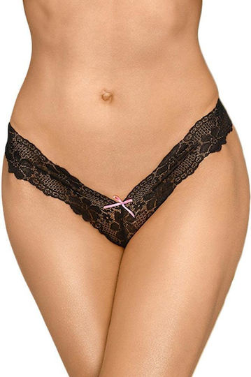 Penthouse Dangerous Darling Thong Γυναικείο Sexy String Black