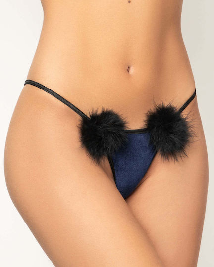 Milena by Paris Γυναικείο Sexy Slip Μπλε