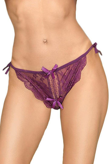 Penthouse Too Hot To Be Real Panties Γυναικείο Sexy String Purple