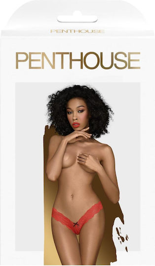 Penthouse Dangerous Darling Thong Γυναικείο Sexy String Red