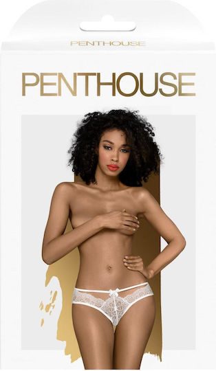 Penthouse Me Frauen Sexy Zeichenfolge Weiß