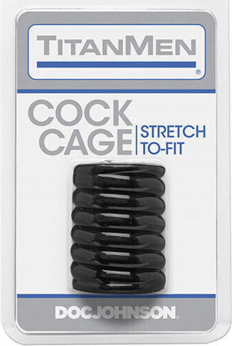 Doc Johnson TitanMen Tools Cock Cage Προέκταση Πέους Διάφανη 5cm