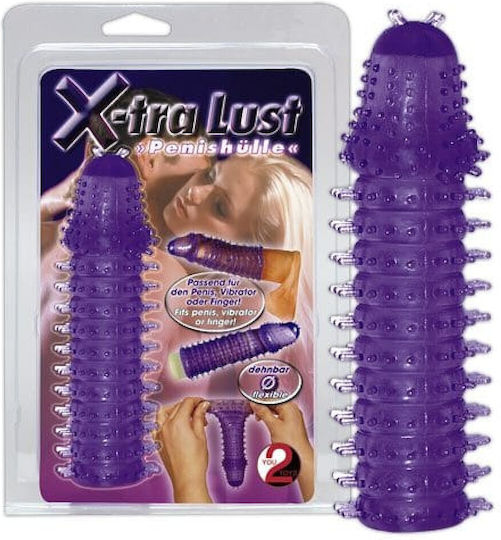 You2Toys Xtra Lust Penis Sleeve Προέκταση Πέους Μωβ 14.5cm