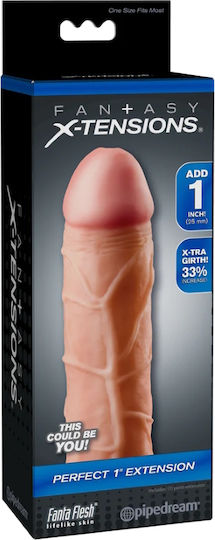 Pipedream Fantasy X-tensions Perfect Extensie De Penis Flesh 18cm