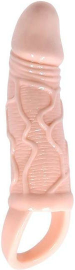 Baile Silicone Penis Sleeve with Ball Straps Προέκταση Πέους Flesh 13.5cm