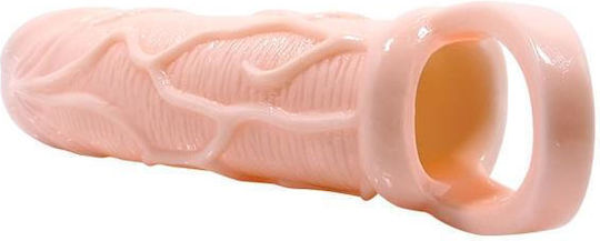 Baile Silicone Penis Sleeve with Ball Straps Προέκταση Πέους Flesh 13.5cm