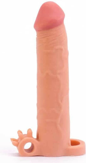Lovetoy Pleasure Xtender Penis Extension With Brown Vibration 19.5cm