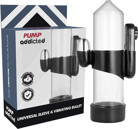 Pump Addicted Pump Addicted Vibrating Bullet Пенис помпа с вибрация Прозрачен