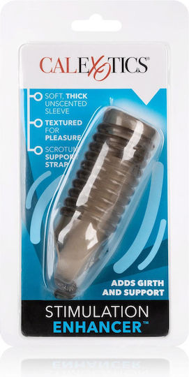 Calexotics Girth Enhancer Soft Textured with Scrotum Support Προέκταση Πέους Γκρι 3cm
