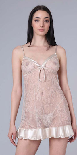 Milena by Paris 3377 Σετ Sexy Babydoll Χρυσό