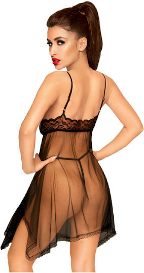 Penthouse Naughty Doll Секси роба Black