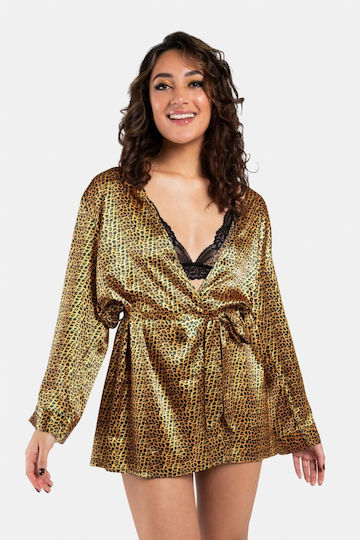 Λεοπάρ Γυναικείο Κιμονό - Panthra Mahsa Kimono Leopard