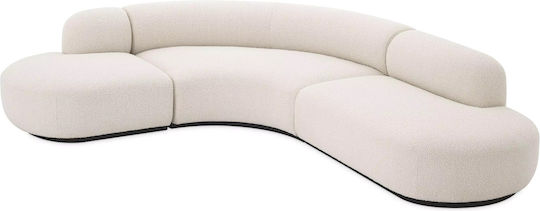 Bjorn Ecke Sofa mit Umkehrbarer Winkel Weiß 300x260cm