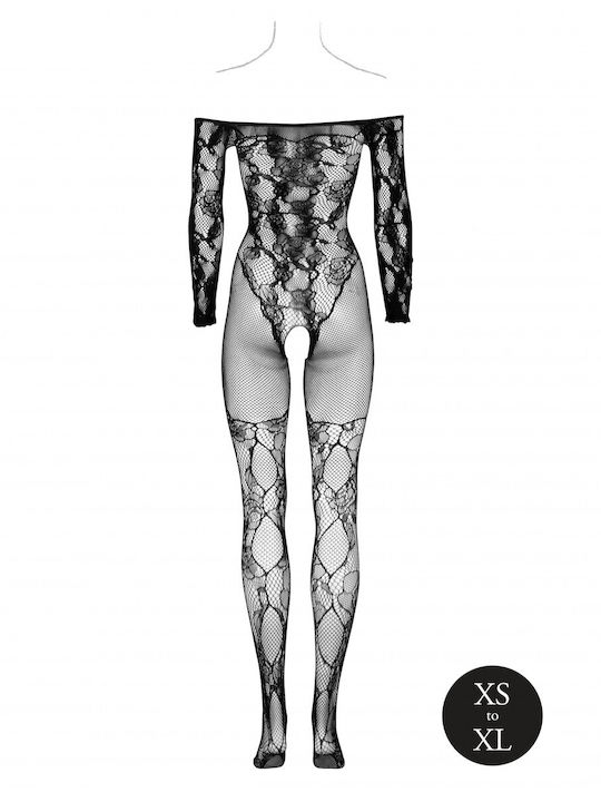 Le Désir Bodystocking Ολόσωμο Καλσόν Διχτυωτό με Ανοιχτό Καβάλο Μαύρο