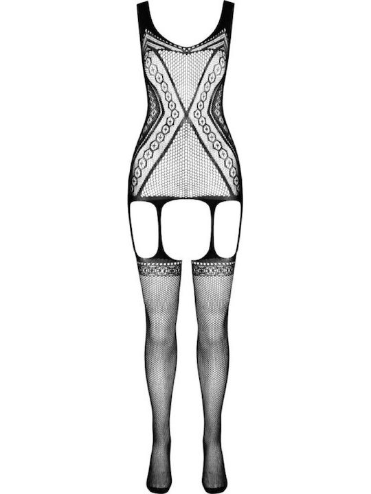 Passion Eco Collection Bodystocking Eco Bs007 Black Μαύρο