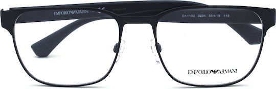 Emporio Armani Männlich Kunststoff Brillenrahmen Schwarz EA1103 3294
