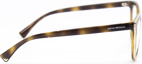 Emporio Armani Eyeglass Frame Brown Tortoise EA3155 5026
