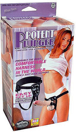 Nanma Harness with Dildo and Vibration in Black Color