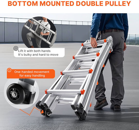 Vevor Multipurpose Ladder 4x2