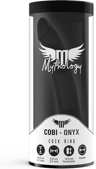 Mythology Без презрамки Страп-он с Дилдо с вибрация в Черен цвят