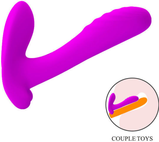 Pretty Love Remote Control Massager Strapless Strap On with Dildo with Vibration in Purple Color
