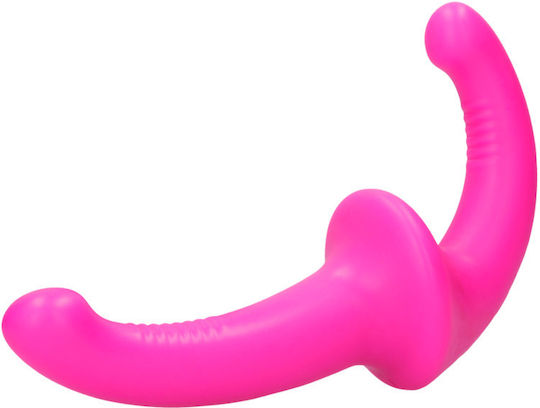 Shots Ouch Strapless Strapon Silicone με Διπλό Dildo 22cm σε Ροζ Χρώμα