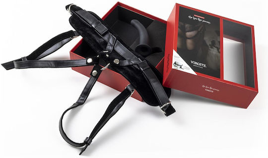 Virgite Strapless Strap On με Dildo σε Μαύρο Χρώμα