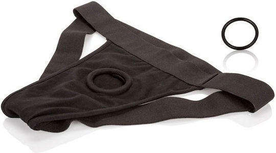Calexotics Packer Gear Black Jock Strap Harness Gurtzeug in Schwarz Farbe