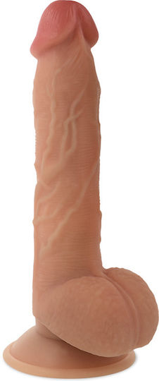 Cyber Silicock Gurtzeug mit Dildo 23.88cm und Vibration in Hautfarbe