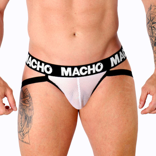 Macho Underwear Ανδρικό Εσώρουχο Jockstrap Λευκό