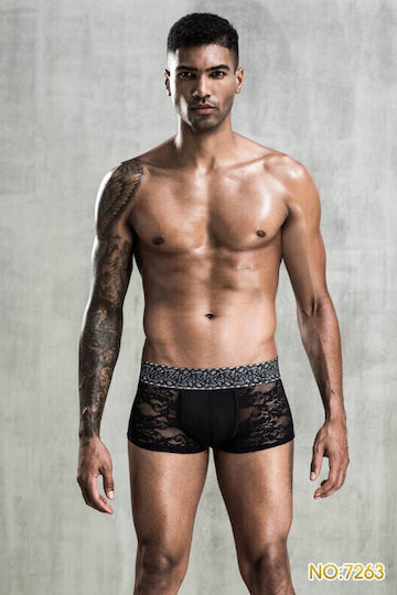 Herren Sexy Boxer Schwarz