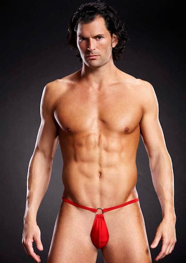 Blue Line Ανδρικό Sexy String Κόκκινο