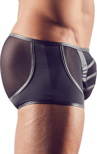 Svenjoyment Underwear Net Boxer with Shiny Straps Black