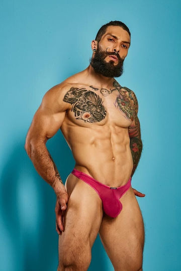 Cut4Men Ανδρικό Sexy String Μωβ