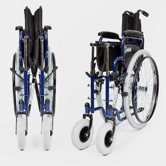 Mobiak Gemini Wheelchair 24" Folding Simple Type 20cm 0811601 Blue