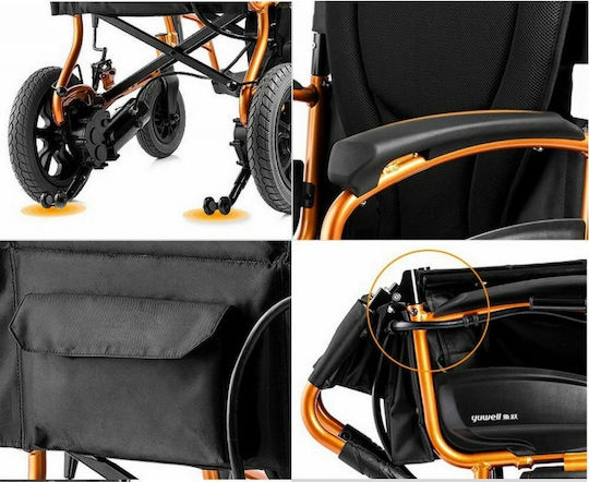 Alfa Care Ac74 Elektrisch Rollstuhl 12" Klappbar 41cm
