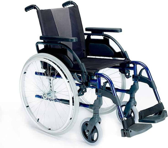 Sunrise Medical Breezy Style Scaun cu Rotile 12" Pliabil Tip Simplu cu Spate Simplu 45.5cm Albastru